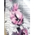 Bluzka w stylu oversize z różowym kwiatem - biodra 128cm